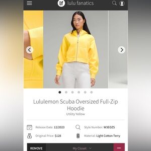 Scuba Oversized Full-Zip Hoodie